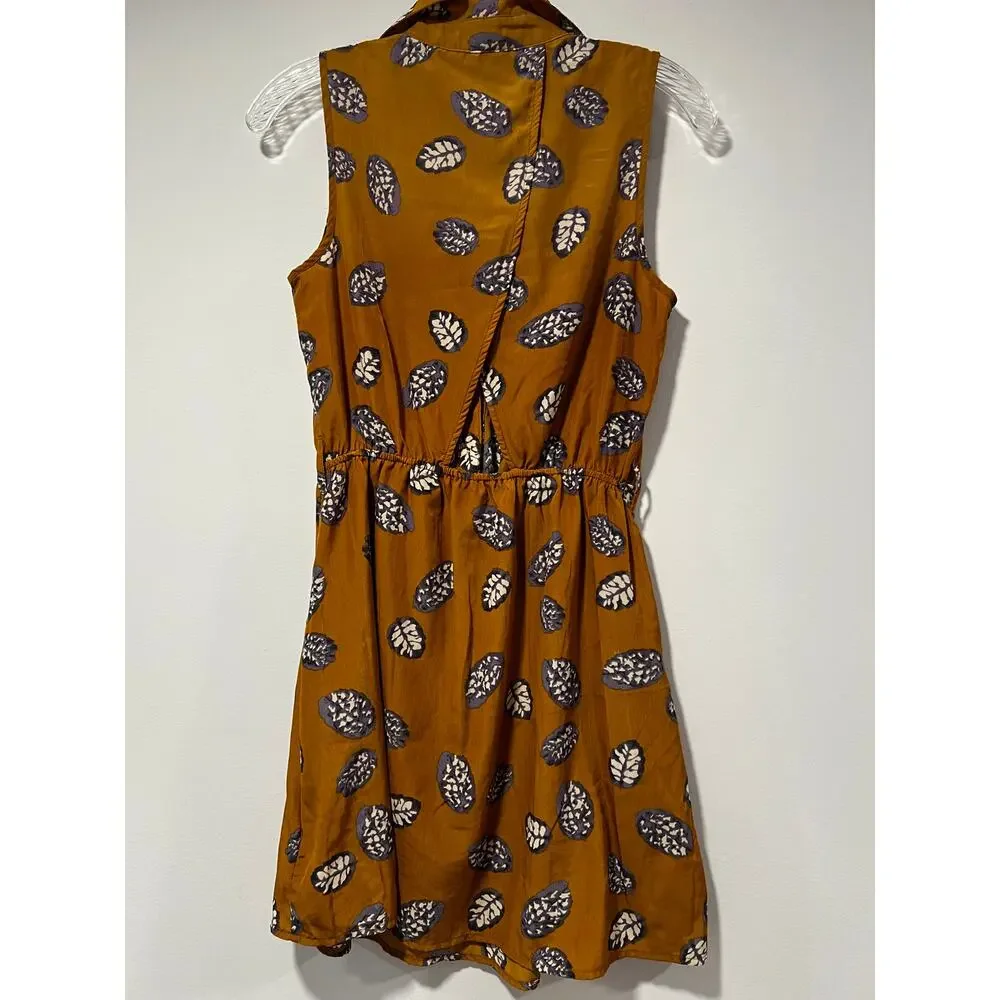 Sleeveless Collared Dress w Pockets Open Back Small - Picture 2 of 6